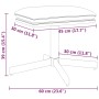 Fußstütze aus braunem Samt 60x60x36 cm von vidaXL, Osmanen - Ref: Foro24-341634, Preis: 31,58 €, Rabatt: %