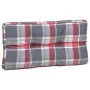 Drei Palettenkissen aus rotem Karo-Stoff. von vidaXL, Kissen für Stühle und Sofas - Ref: Foro24-314571, Preis: 52,99 €, Rabat...