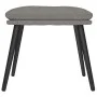 Reposapiés de tela gris claro 45x29,5x35 cm by vidaXL, Ottomans - Ref: Foro24-341493, Price: 33,42 €, Discount: %