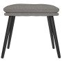 Reposapiés de tela gris claro 45x29,5x35 cm by vidaXL, Ottomans - Ref: Foro24-341493, Price: 34,16 €, Discount: %