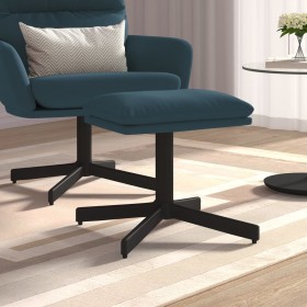 Blue velvet footrest 60x60x36 cm by vidaXL, Ottomans - Ref: Foro24-341636, Price: 31,58 €, Discount: %