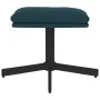 Fußstütze aus blauem Samt 60x60x36 cm von vidaXL, Osmanen - Ref: Foro24-341636, Preis: 38,47 €, Rabatt: %