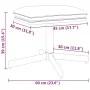 Fußstütze aus blauem Samt 60x60x36 cm von vidaXL, Osmanen - Ref: Foro24-341636, Preis: 38,47 €, Rabatt: %