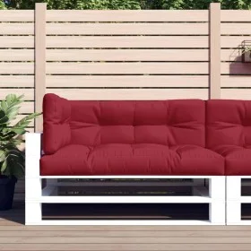 Cojines para palets 3 unidades tela rojo tinto by vidaXL, Cushions for chairs and sofas - Ref: Foro24-314567, Price: 72,49 €,...