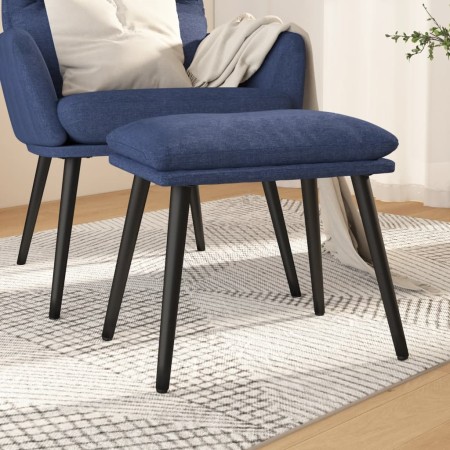 Fußhocker aus blauem Stoff, 45 x 29,5 x 35 cm von vidaXL, Osmanen - Ref: Foro24-341497, Preis: 34,16 €, Rabatt: %