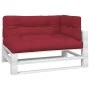 Cojines para palets 3 unidades tela rojo tinto by vidaXL, Cushions for chairs and sofas - Ref: Foro24-314567, Price: 72,49 €,...