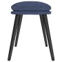 Blue fabric footstool 45x29.5x35 cm by vidaXL, Ottomans - Ref: Foro24-341497, Price: 33,53 €, Discount: %