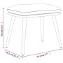 Fußhocker aus blauem Stoff, 45 x 29,5 x 35 cm von vidaXL, Osmanen - Ref: Foro24-341497, Preis: 33,53 €, Rabatt: %