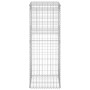 Cestas postes de gaviones 2 unidades hierro 50x50x140 cm