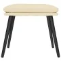 Cream fabric footstool 45x29.5x35 cm by vidaXL, Ottomans - Ref: Foro24-341495, Price: 33,42 €, Discount: %