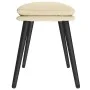 Cream fabric footstool 45x29.5x35 cm by vidaXL, Ottomans - Ref: Foro24-341495, Price: 33,42 €, Discount: %