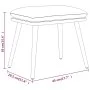 Cream fabric footstool 45x29.5x35 cm by vidaXL, Ottomans - Ref: Foro24-341495, Price: 33,42 €, Discount: %