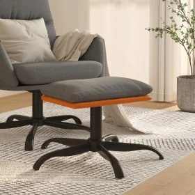 Hellgrauer Fußhocker aus Stoff und Kunstleder, 60 x 60 x 36 cm von vidaXL, Osmanen - Ref: Foro24-341607, Preis: 38,62 €, Raba...
