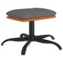 Reposapiés de tela y cuero sintético gris claro 60x60x36 cm de vidaXL, Otomanas - Ref: Foro24-341607, Precio: 38,62 €, Descue...