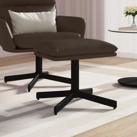 Brauner Fußhocker aus Kunstleder, 60x60x36 cm von vidaXL, Osmanen - Ref: Foro24-341639, Preis: 48,00 €, Rabatt: %