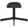 Reposapiés de cuero sintético marrón 60x60x36 cm de vidaXL, Otomanas - Ref: Foro24-341639, Precio: 48,00 €, Descuento: %
