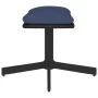 Reposapiés de tela y cuero sintético azul 60x60x36 cm de vidaXL, Otomanas - Ref: Foro24-341648, Precio: 38,42 €, Descuento: %