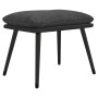 Reposapiés tela y cuero sintético gris oscuro 45x29,5x35 cm by vidaXL, Ottomans - Ref: Foro24-341516, Price: 34,24 €, Discoun...