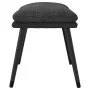 Reposapiés tela y cuero sintético gris oscuro 45x29,5x35 cm by vidaXL, Ottomans - Ref: Foro24-341516, Price: 33,58 €, Discoun...