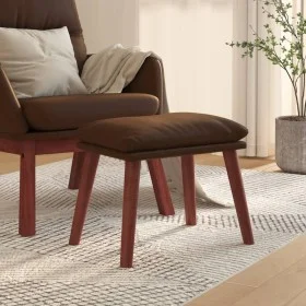 Reposapiés cuero sintético marrón 45x29,5x35 cm by vidaXL, Ottomans - Ref: Foro24-341491, Price: 36,24 €, Discount: %
