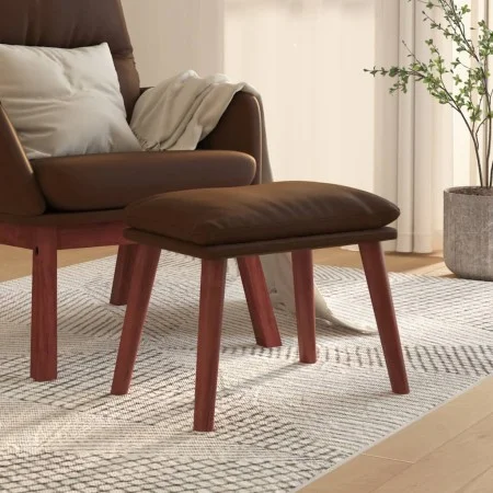 Reposapiés cuero sintético marrón 45x29,5x35 cm by vidaXL, Ottomans - Ref: Foro24-341491, Price: 36,20 €, Discount: %