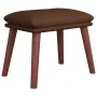 Reposapiés cuero sintético marrón 45x29,5x35 cm by vidaXL, Ottomans - Ref: Foro24-341491, Price: 36,20 €, Discount: %