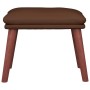 Reposapiés cuero sintético marrón 45x29,5x35 cm by vidaXL, Ottomans - Ref: Foro24-341491, Price: 36,91 €, Discount: %