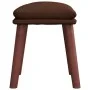 Reposapiés cuero sintético marrón 45x29,5x35 cm by vidaXL, Ottomans - Ref: Foro24-341491, Price: 36,20 €, Discount: %