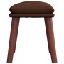 Reposapiés cuero sintético marrón 45x29,5x35 cm by vidaXL, Ottomans - Ref: Foro24-341491, Price: 36,91 €, Discount: %