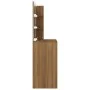 Tocador con LED roble marrón 74,5x40x141 cm de vidaXL, Tocadores para dormitorios - Ref: Foro24-820483, Precio: 82,80 €, Desc...