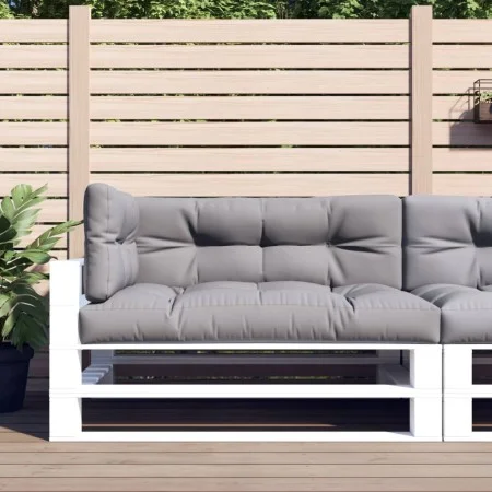 Kissen für Paletten, 3 Stück, grauer Stoff. von vidaXL, Kissen für Stühle und Sofas - Ref: Foro24-314559, Preis: 103,24 €, Ra...