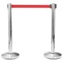 Rote einziehbare Bandabsperrung 200 cm von vidaXL, Sicherheitsbarrieren - Ref: Foro24-51163, Preis: 18,82 €, Rabatt: %
