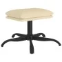 Cream fabric footstool 60x60x36 cm by vidaXL, Ottomans - Ref: Foro24-341569, Price: 38,53 €, Discount: %