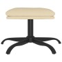 Reposapiés de tela color crema 60x60x36 cm de vidaXL, Otomanas - Ref: Foro24-341569, Precio: 39,12 €, Descuento: %
