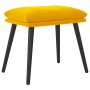 Mustard yellow velvet footrest 45x29.5x35 cm by vidaXL, Ottomans - Ref: Foro24-341511, Price: 33,83 €, Discount: %