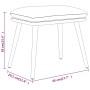 Fußstütze aus senfgelbem Samt 45x29,5x35 cm von vidaXL, Osmanen - Ref: Foro24-341511, Preis: 33,83 €, Rabatt: %