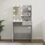 Concrete gray LED dressing table 74.5x40x141 cm by vidaXL, Bedroom Dressers - Ref: Foro24-808805, Price: 87,73 €, Discount: %