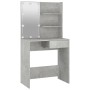 Tocador con LED color gris hormigón 74,5x40x141 cm de vidaXL, Tocadores para dormitorios - Ref: Foro24-808805, Precio: 92,69 ...