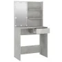 Betongrauer LED-Schminktisch 74,5 x 40 x 141 cm von vidaXL, Schlafzimmerkommoden - Ref: Foro24-808805, Preis: 88,84 €, Rabatt: %