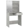 Tocador con LED color gris hormigón 74,5x40x141 cm de vidaXL, Tocadores para dormitorios - Ref: Foro24-808805, Precio: 92,69 ...