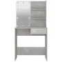 Betongrauer LED-Schminktisch 74,5 x 40 x 141 cm von vidaXL, Schlafzimmerkommoden - Ref: Foro24-808805, Preis: 88,84 €, Rabatt: %
