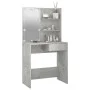 Betongrauer LED-Schminktisch 74,5 x 40 x 141 cm von vidaXL, Schlafzimmerkommoden - Ref: Foro24-808805, Preis: 88,84 €, Rabatt: %
