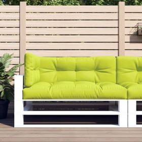 Cojines para sofá de palets 3 unidades tela verde claro