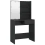 Black vanity with LED lights 74.5x40x141 cm by vidaXL, Bedroom Dressers - Ref: Foro24-833288, Price: 91,69 €, Discount: %