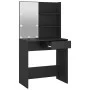 Black vanity with LED lights 74.5x40x141 cm by vidaXL, Bedroom Dressers - Ref: Foro24-833288, Price: 91,69 €, Discount: %