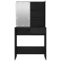 Black vanity with LED lights 74.5x40x141 cm by vidaXL, Bedroom Dressers - Ref: Foro24-833288, Price: 91,69 €, Discount: %