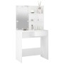 Schminktisch mit weißer LED 74,5x40x141 cm von vidaXL, Schlafzimmerkommoden - Ref: Foro24-808801, Preis: 94,16 €, Rabatt: %