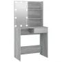 Sonoma gray LED dressing table 74.5x40x141 cm by vidaXL, Bedroom Dressers - Ref: Foro24-820482, Price: 90,47 €, Discount: %