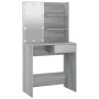 Sonoma grauer LED-Schminktisch 74,5 x 40 x 141 cm von vidaXL, Schlafzimmerkommoden - Ref: Foro24-820482, Preis: 89,79 €, Raba...