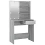 Sonoma gray LED dressing table 74.5x40x141 cm by vidaXL, Bedroom Dressers - Ref: Foro24-820482, Price: 90,47 €, Discount: %